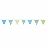Blue and mint flag garland 1 year