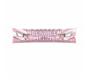 Spandoek Hoera een meisje Spandoek Hoera een meisje