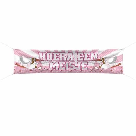 Banner Hurra, ein Mädchen!