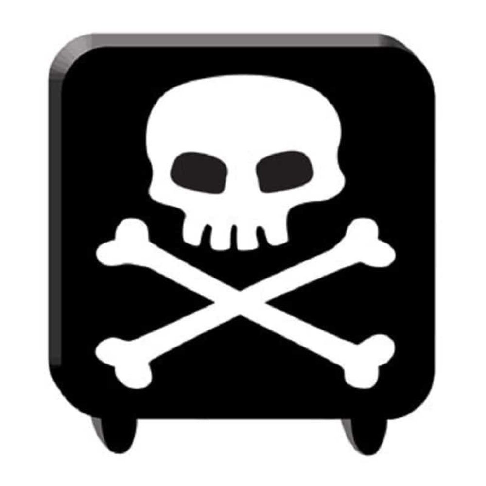 Tuf-Tuf Kaars Doodshoofd 7x7cm | per stuk