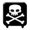 Tuf-Tuf Totenkopfkerze 7x7cm | pro Stück Tuf-Tuf Totenkopfkerze 7x7cm | pro Stück