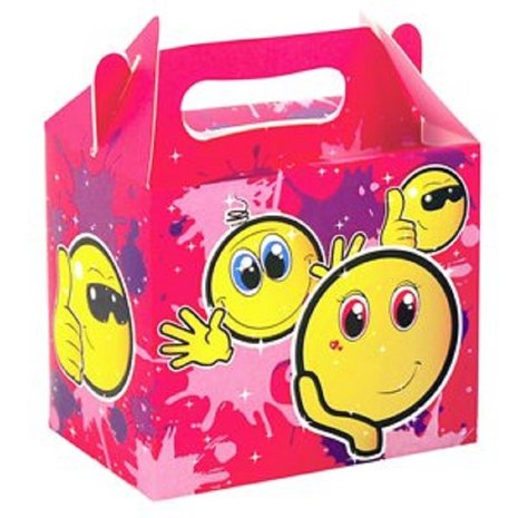 Henbrandt Emoji Smiley Party Favor Box 14x9.5x12cm | 12 pieces