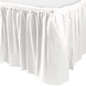 Tafel rok wit plastic | 73cm x 426cm Tafel rok wit plastic | 73cm x 426cm