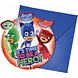 Invitation PJ Masks 6 pièces