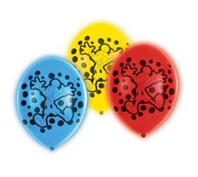 Amscan LED Ballon Mickey Mouse 27cm |  5 stuks Amscan LED Ballon Mickey Mouse 27cm |  5 stuks