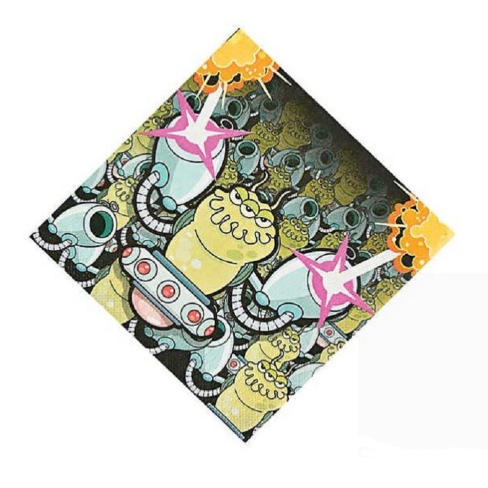 Serviettes Alien 33x33cm | 16 pièces
