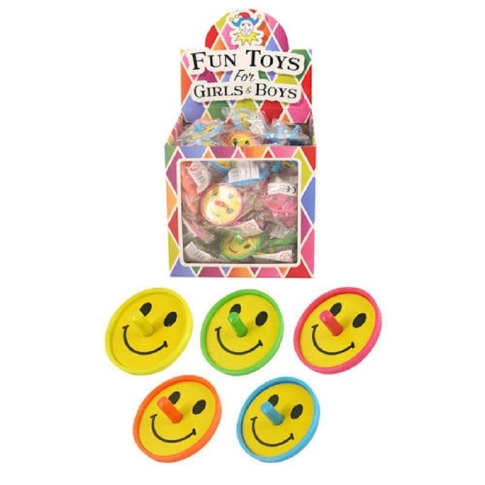 Henbrandt Smiley spinning tops, each