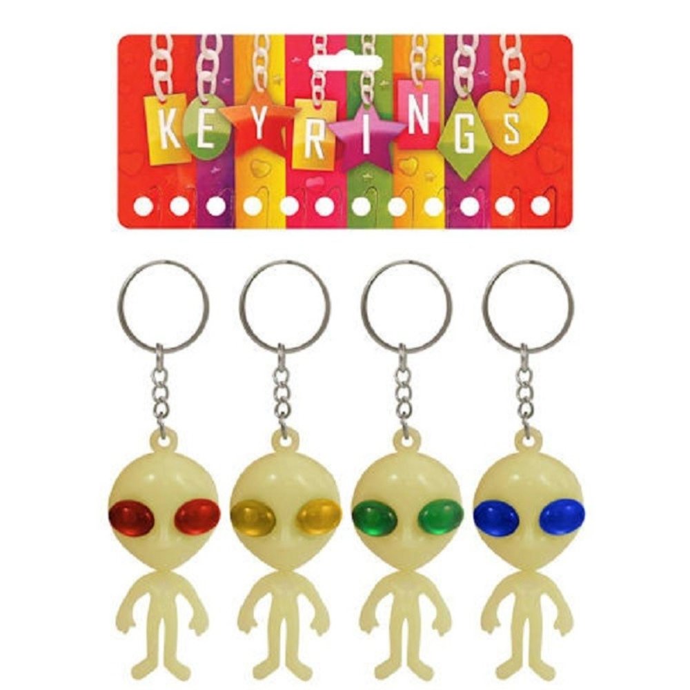 Henbrandt Sleutelhanger Alien Glow in the Dark | 12 stuks Henbrandt Sleutelhanger Alien Glow in the Dark | 12 stuks