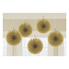 Riethmüller Mini éventails dorés 15 cm | 5 pièces