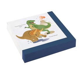 Riethmüller Happy Dinosaurus Servetten 33x33cm | 20 stuks Riethmüller Happy Dinosaurus Servetten 33x33cm | 20 stuks