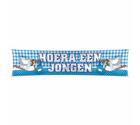Spandoek Hoera een jongen Spandoek Hoera een jongen