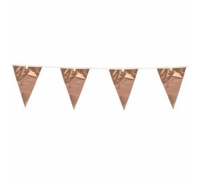 WeFiesta Vlaggenlijn slinger Rose Goud metallic | 10 meter WeFiesta Vlaggenlijn slinger Rose Goud metallic | 10 meter