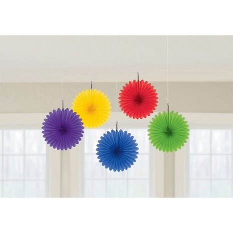Riethmüller Mini-Regenbogenfächer 15 cm | 5 Stück