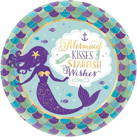 Riethmüller Mermaid Wishes Plates 23cm | 8 pieces