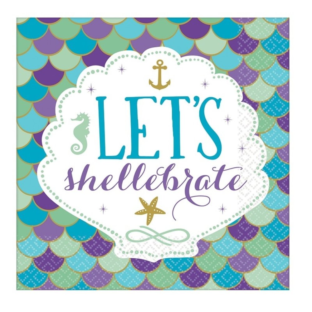 Riethmüller Mermaid Wishes Servetten 33x33cm | 16 stuks Riethmüller Mermaid Wishes Servetten 33x33cm | 16 stuks