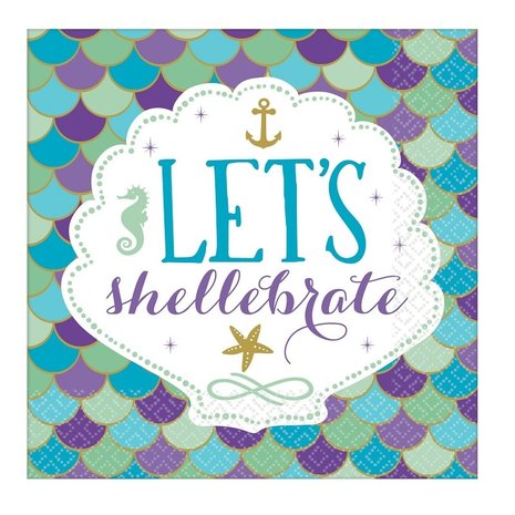 Riethmüller Mermaid Wishes Servetten 33x33cm | 16 stuks Riethmüller Mermaid Wishes Servetten 33x33cm | 16 stuks