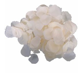 WeFiesta Pétales de roses blanches de luxe | 144 pièces