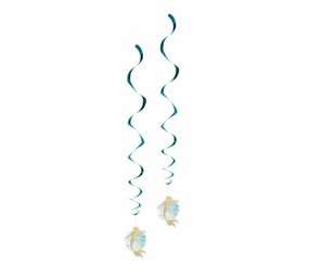 Boland Mermaid Glitter Hanging Decoration 85cm | 2 pieces