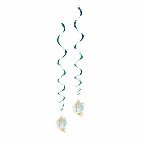 Boland Mermaid Glitter Hanging Decoration 85cm | 2 pieces