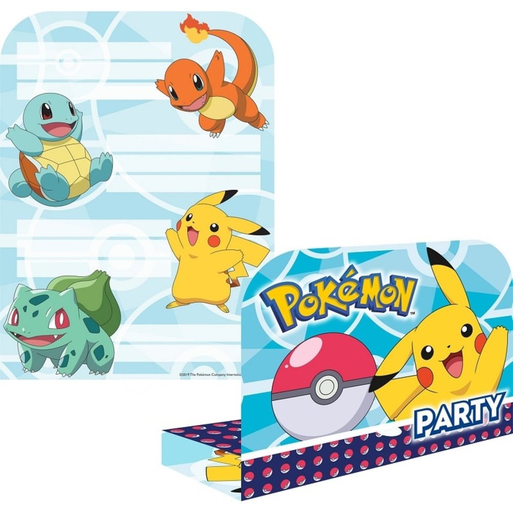 Riethmüller Pokémon Invitations With Envelopes | 8 pieces