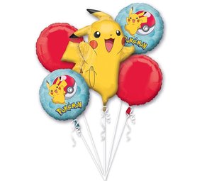 Anagram Pokémon Folie Ballonnen Boeket | 5-delig Anagram Pokémon Folie Ballonnen Boeket | 5-delig