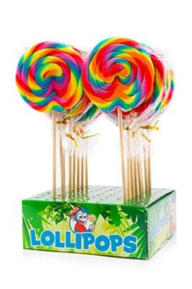 Felko Rainbow Spiral Lollipop 50 grams 7cm | per piece