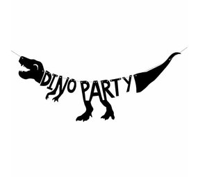 Partydeco Guirlande de lettres dinosaures pour fête dino 20 x 90 cm | à l'unité