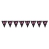 Amscan Flag Garland 18 Sparkling Black-Pink 4 m | per piece Amscan Flag Garland 18 Sparkling Black-Pink 4 m | per piece