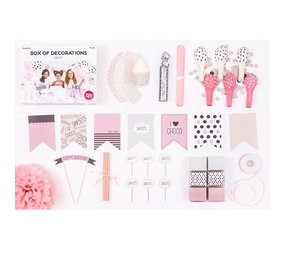 Partydeco Decoratiekit Sweets 47-delig Partydeco Decoratiekit Sweets 47-delig