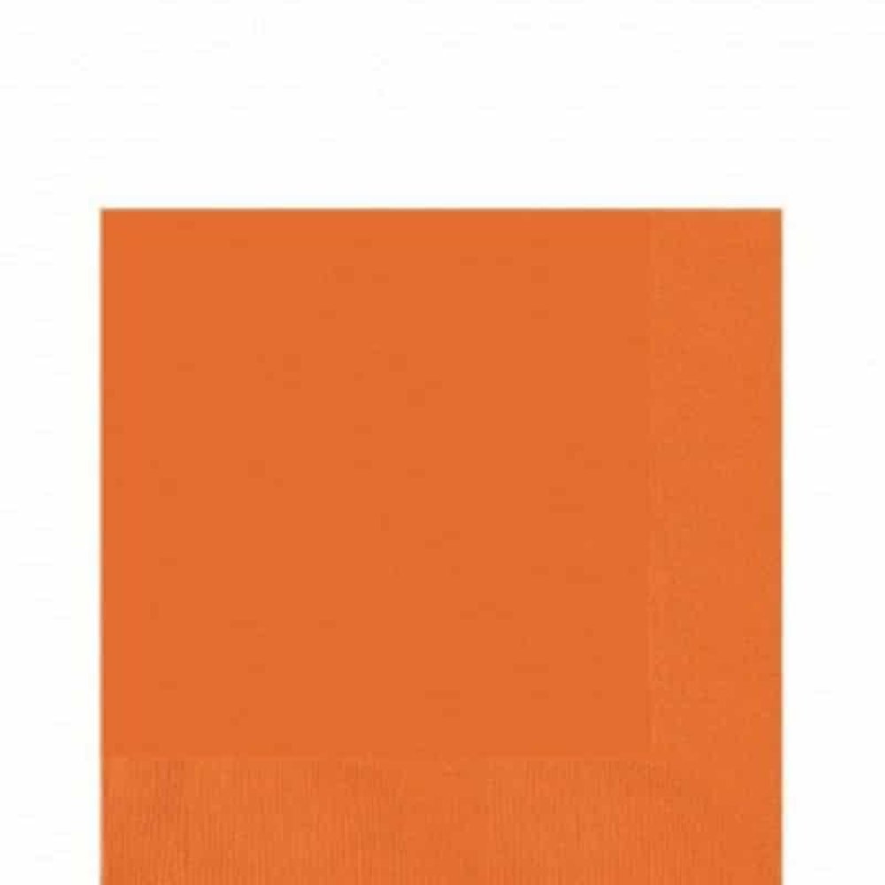 Unique Party Orange Napkins 25x25cm | 20 pieces