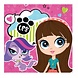 Serviettes Littlest Pet Shop filles 33x33cm 20 pièces