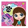 Napkin Littlest Pet Shop girls 33x33cm 20 pieces Napkin Littlest Pet Shop girls 33x33cm 20 pieces