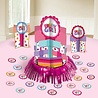 Décoration de table pour l'anniversaire d'une petite fille (3 pièces) avec confettis Décoration de table pour l'anniversaire d'une petite fille (3 pièces) avec confettis