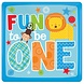 Amscan „Fun to be One“-Safari-Teller, blau, 26 cm | 8 Stück