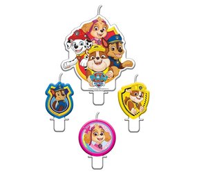 Procos Party Paw Patrol Happy Kaars | 4 stuks Procos Party Paw Patrol Happy Kaars | 4 stuks