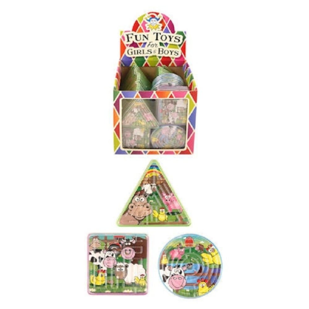 Henbrandt Jeu de patience Animaux de la ferme 6 cm | 12 pièces