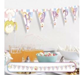 Amscan Vlaggen slinger Little Cooks 90x16cm Amscan Vlaggen slinger Little Cooks 90x16cm