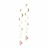 Boland Decoratie swirl Flamingo 2 stuks Boland Decoratie swirl Flamingo 2 stuks