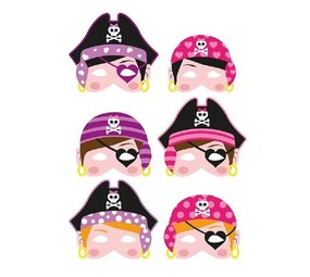 Henbrandt Piraten Meisjes Masker | per stuk Henbrandt Piraten Meisjes Masker | per stuk