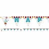 Unique Party Flag garland Circus Carnival Happy Birthday