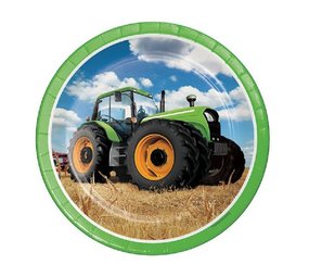 Creative Converting Tractor Time signs 23cm | 8 pieces