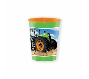 Creative Converting Tractor Time traktatiebeker 473ml | per stuk Creative Converting Tractor Time traktatiebeker 473ml | per stuk