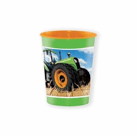 Creative Converting Tractor Time treat cup 473ml | per piece