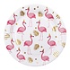 Boland Assiettes Flamant Rose Or et Rose 23 cm | 10 pièces