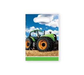 Creative Converting Tractor Time uitdeelzakjes 23x16cm | 8 stuks Creative Converting Tractor Time uitdeelzakjes 23x16cm | 8 stuks