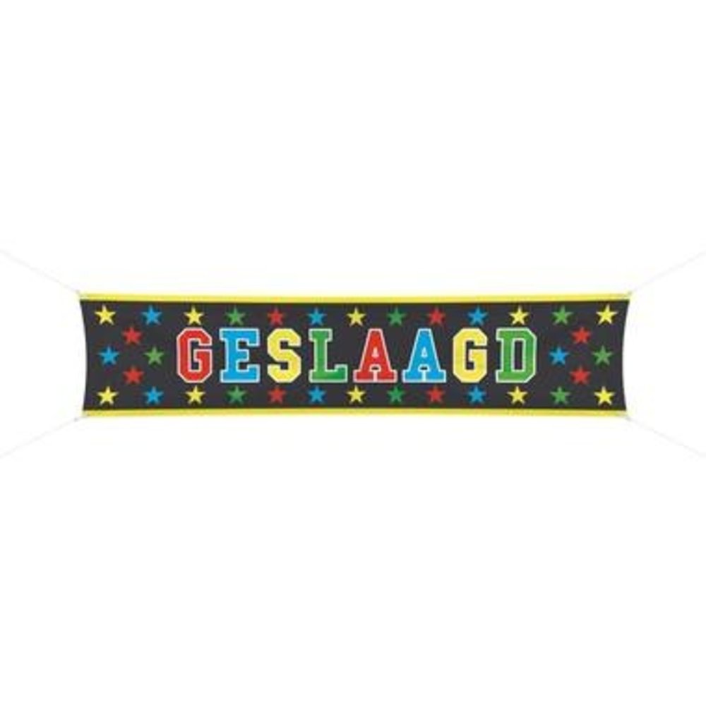 Geslaagd spandoek 180x40cm Geslaagd spandoek 180x40cm