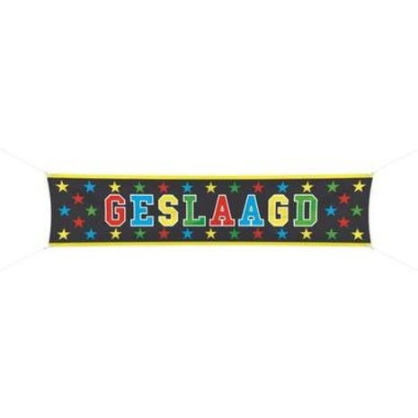 Geslaagd spandoek 180x40cm Geslaagd spandoek 180x40cm