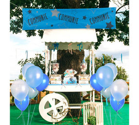 Folat Communion Banner Blue 180x40cm | per piece