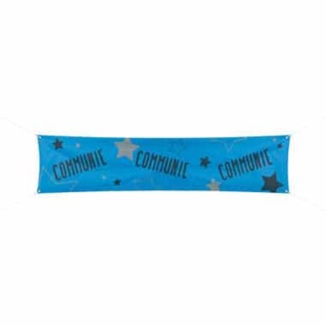 Folat Bannière de communion bleue 180 x 40 cm | à l'unité