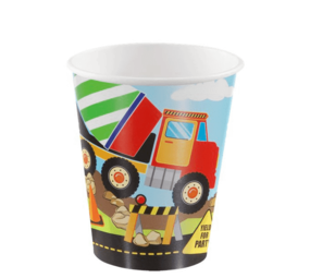 Unique Party Baubecher-Party 270 ml | 8 Stück